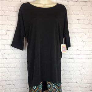 🦄BNWT SOFT Black hi-low Irma Tunic long cut back